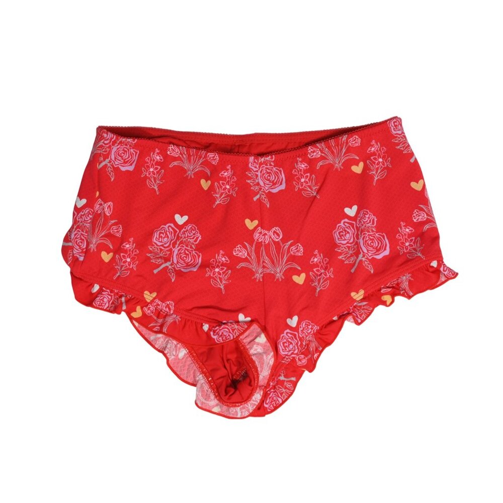 Blackbough Bloomer Swim Shorts in Red Floral